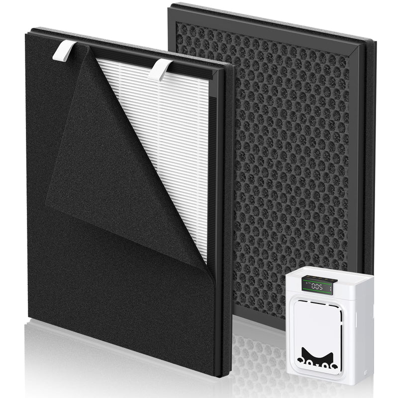 PP02 Replacement Filter Compatible with oneisall PP02 Pet Air Purifier 2 Pack