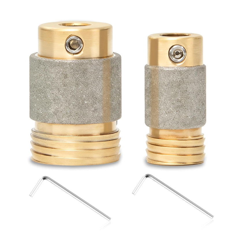 Diamond Drill Bit Head for Stained Glass Grinder, Brass Core Glass Grinding Tool Supplies - 2 Sizes (1, 5/8 Inch) 1" & 5/8"