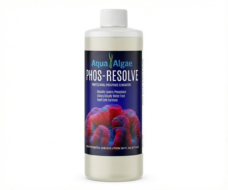 Phos-Resolve Professional Strength Phosphate Remover for Reef Tanks & Aquariums - High Concentration 15% Lanthanum Chloride Solution - Rapidly Lowers PO4 & Clarifies Water - Made in USA (16 oz) 16 oz