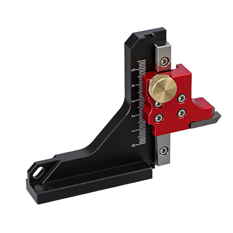LICAEVEY Woodworking Height Gauge, Precision CNC Machined Aluminum Alloy Depth Measuring Tool with Dual Scale for Table Saw, Router Table, Drill Press