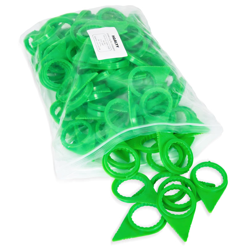 100PCS Loose Lug Nut Indicators for 32mm/33mm/34mm Nuts Wheel Check Indicators for Semi Trucks, High Visibility Green 100 PCS