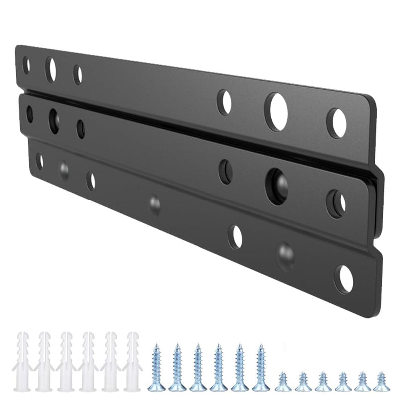 Heavy-Duty Z Interlocking 6 inches French Cleat Hanger, 4 Pairs | Metal Wall Mounting Z Bracket for Hanging Picture, Mirror, Whiteboard, Cabinet, Shelf in office, galleries (4, 6 Inches) 6 Inch