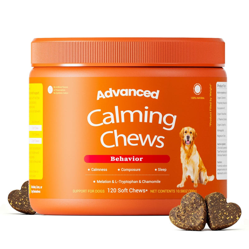 Calming Chews for Dogs - for Everyday Stress, Relaxation, Composure, and Separation Turkey 120 Count