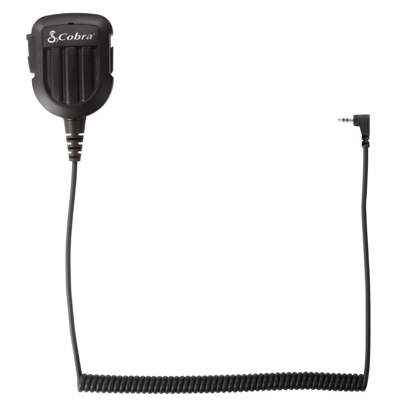 Cobra Shoulder Speaker Microphone - Speaker Mic with Push-to-Talk Button for Cobra Two-Way Radios with 2.5mm Plug