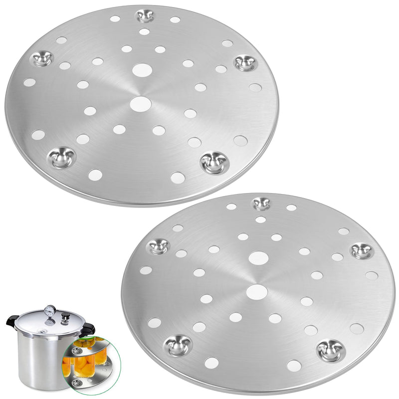 85707 11-Inch Pressure Canner Rack, Stainless Steel Pressure Cooker Rack Canning Rack Fit for Presto All-American & More16 to 22 Quart Cookers and Canners Universal Cooking/Canning Rack, 2-Pack