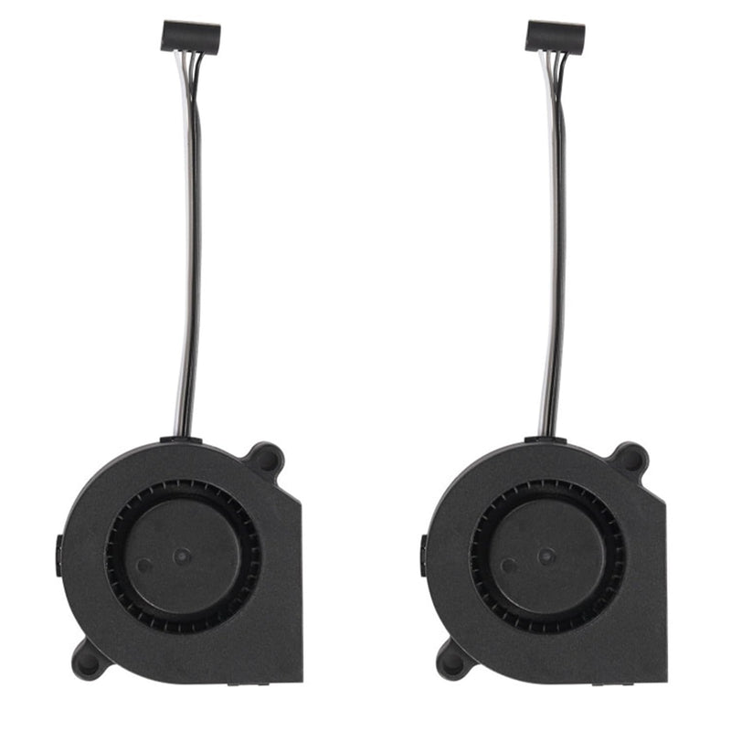 2PCS P1P/P1S DC24V Extruder Hotend Cooling Fan 5015 for Bambu Lab 3D Printer, 50x50x15mm with Dual Ball Bearing 4.08W 0.22A, Cooling Fan with Cable Line 7800 ± 10% RPM 2PCS 5015 Fan for P1P/P1S