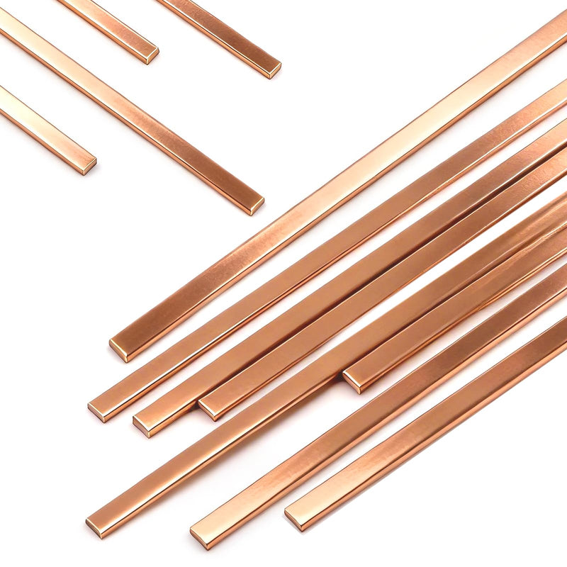 COCODE 40 Sticks 15% Silver Brazing Rods AWS BCuP-5 Silver Solder 0.050"x1/8"x10" Phosphorus Copper Brazing Alloy Flat Welding Rods for HVAC, Refrigerator, Cold Storage, Air Conditioning BCup-5: 40 PCS