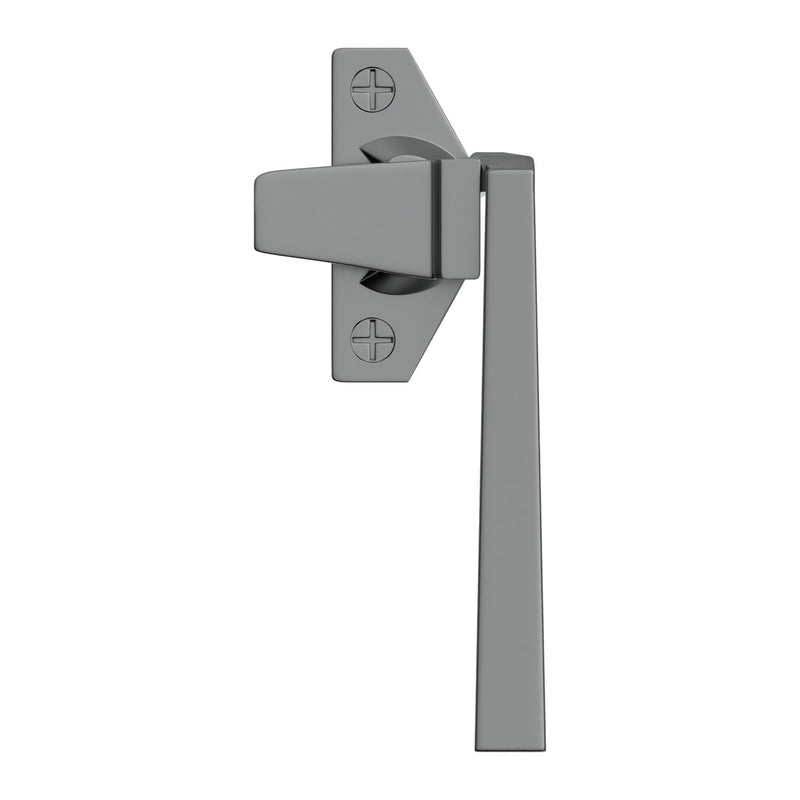 BRIXWELL Cam Handle Offset Left Hand Type, Die Cast, Aluminum Finish, 3-5/16" Length, 1-1/2" Screw Spacing, 11/32" Latch Thickness, Adjustable Offset Base Cam Lock Right Hand