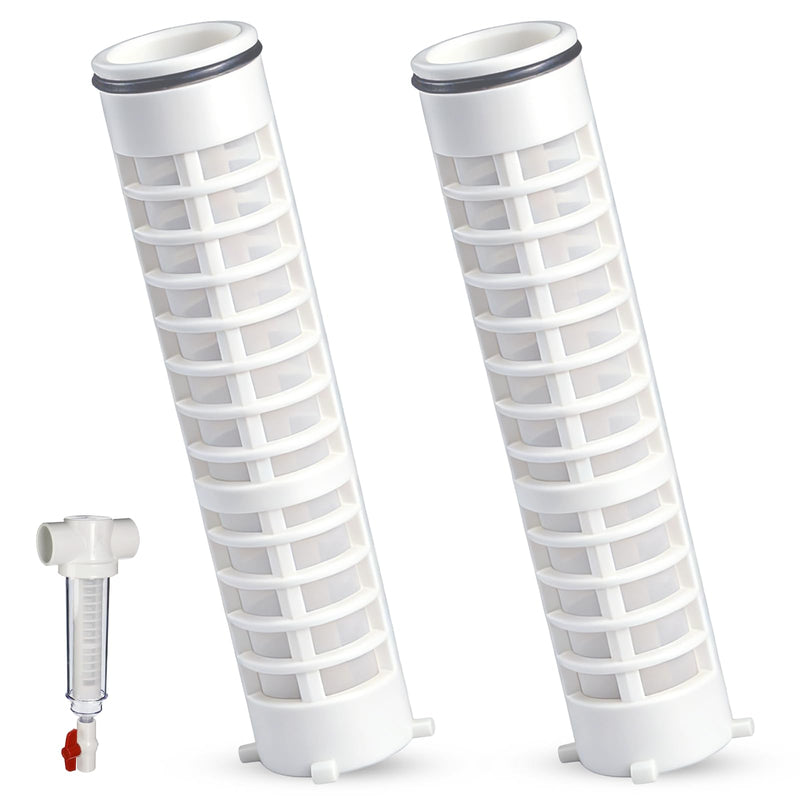2 Pack 1-1/2" 140 Mesh Spin-down Replacement Filter Screen for Rusco Vu Flow Heavy-Duty 1.5 Inch Spin Down Sediment Water Filter for Irrigation, Sprinkler, Well Water & Plumbing Protection, Washable