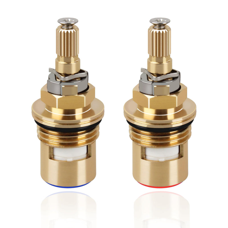 Faucet parts for Kohler K-GP77005-RP & K-GP77006-RP Faucet Ceramic Valve, Hot and Cold faucet valves Replacement Parts(2 Pack)