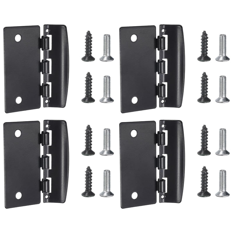 PATIKIL Flip Action Door Lock, 4 Pack Flip Latch Lock Reversible Privacy Door Locks with Screw for Interior Swing-in Hardware Bedroom Home Security, Black