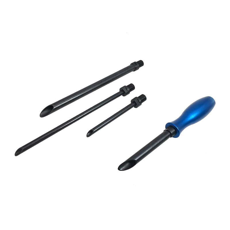 Wire Insertion Tool, 4 Piece Tube Set with Handle Attachment for Directing Wires Through Obstacles, Ideal for Stereo Dashboard Wiring Headlights Lighting Tool