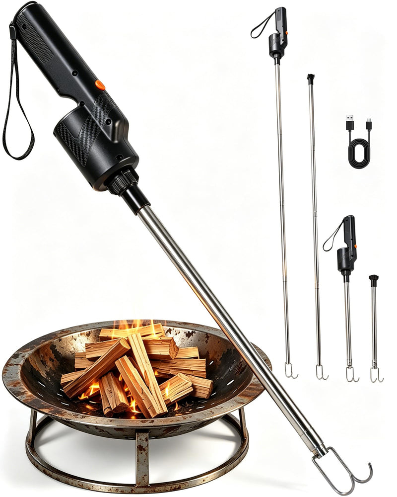Electric Bellows, Fire Blower, Electric Fire Blower, 2 in 1 Firepit Tools