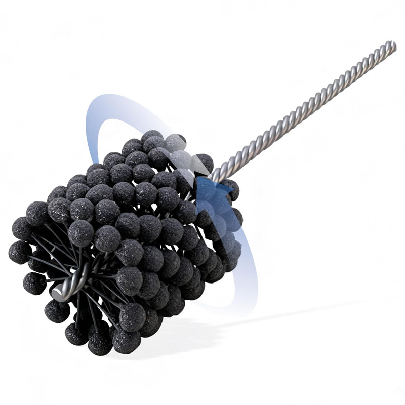 Cylinder Honing Ball Brushes 3.25" (83mm) Diameter 240 Grit Silicon Carbide Compatible with GB41824, Cylinder Honing Deburring Tool for Hydraulic, Pneumatic cylinders, Engine, Brake cylinders 240.0