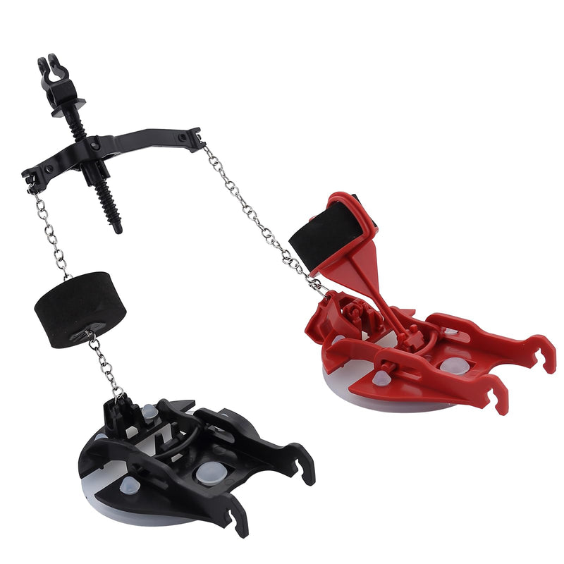 Toilet Flapper Replacement Kit for American Standard 7381657-200.0070A, Dual Silicone Seals, Metal Chain, Compatible with Vormax Flush System, Black Toilet Parts