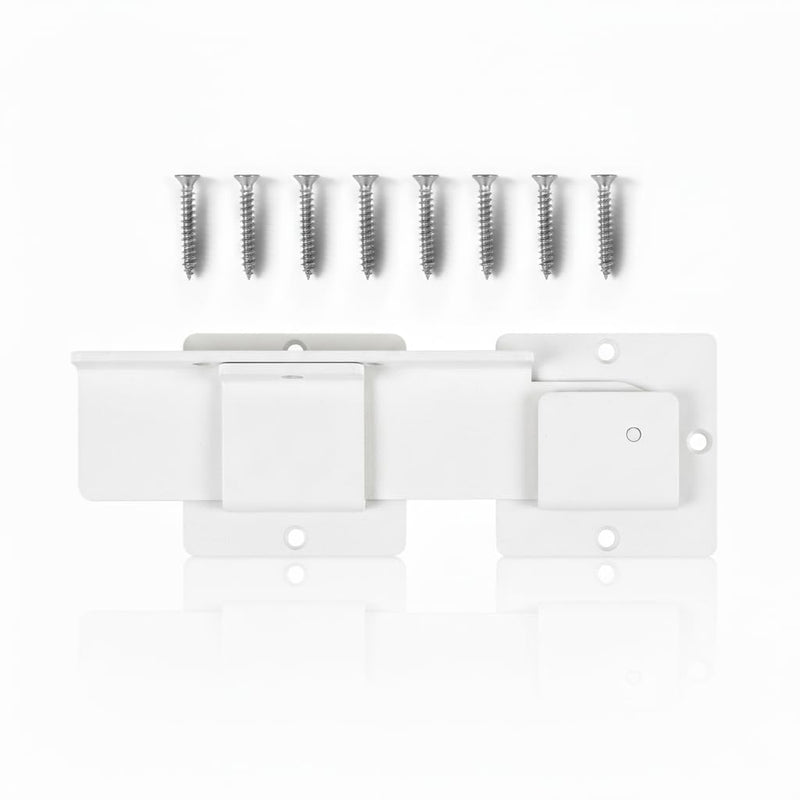 9 inch Flip Gate Latch Lock with Padlock Hole, 4mm Aluminum Anti-Rust Alloy Door Latch for Outdoor Wooden Fence, Sliding and Swing Open Door,Wooden Fence, Barn Door, Shed,Yard,Screws,White (9”) 9”