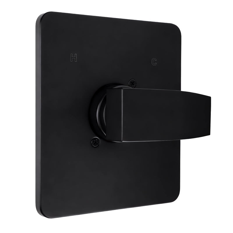 Replacement for Delta 13/14 Series Shower Valve Trim Kit, Premium Metal Tub Shower Handle Replacement Kit Compatible with Delta (Black) Black