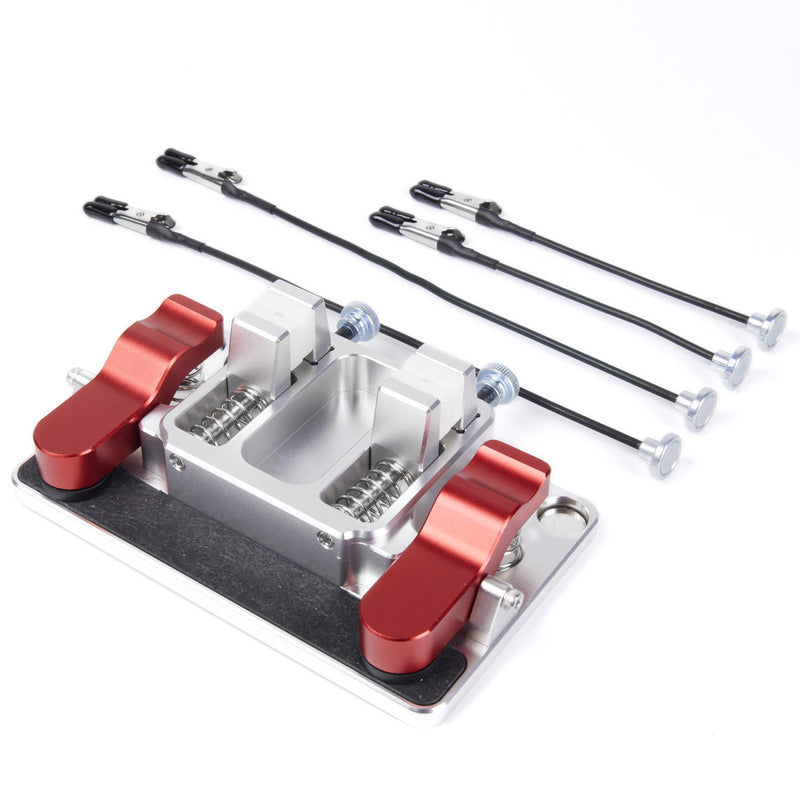 Helping Hands Soldering Station, Welding Table Clamps with Ceramic Clamps, Aluminum Third Hand Tool for PCB, Wire & LED Strip Electronics Repair