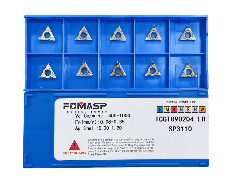 Carbide Inserts for Aluminum TCGT1.8(1.5)1/ TCGT090204 for Turning Cutting Tools10 PCS.