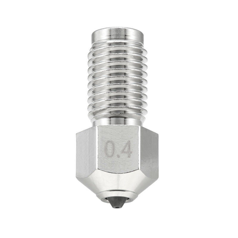Tungsten Carbide Nozzle 0.4mm for Ultimaker S5 3D Printer, High Thermal Conductivity Abrasion Resistance, Nickel Plated Copper Body Tungsten Carbide