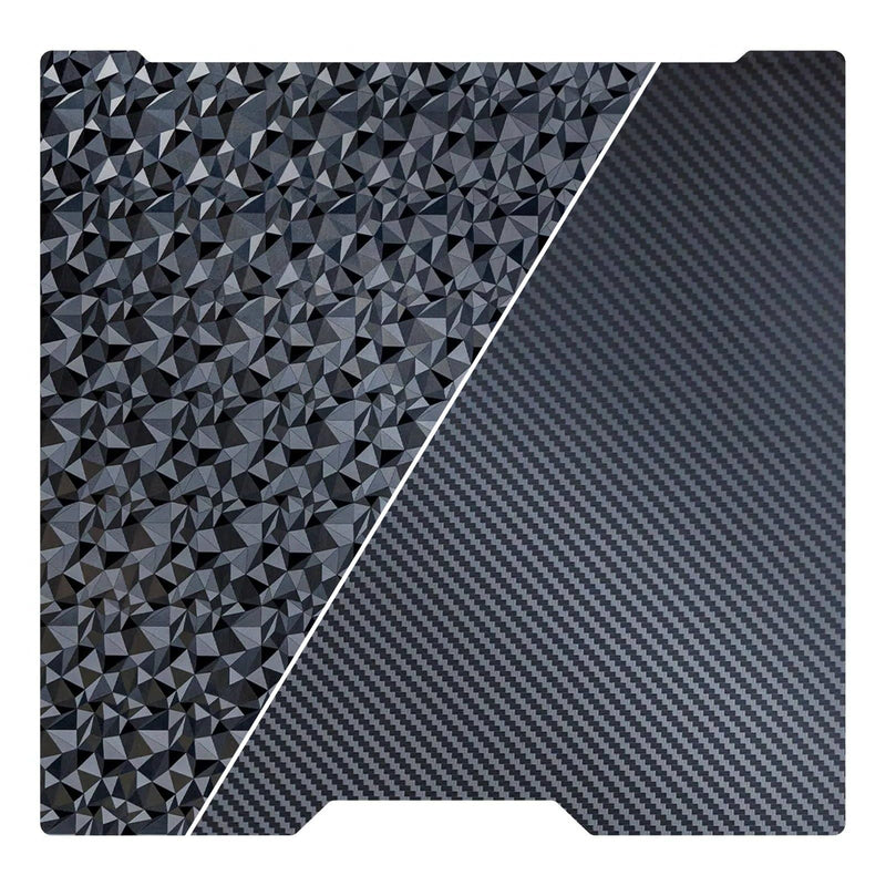 Build Plate for Bambu Lab H2D, 355x346mm Dual Texture PEO & PET Surface(Carbon Fiber+Diamond), Removable Spring Steel Heated Printing Bed Platform, Compatible with PLA/PETG/TPU H2D-355cm