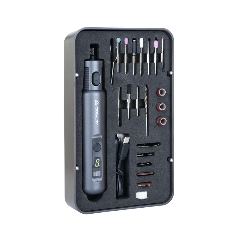 Creality Cordless Rotary Tool Kit, Multi-Functional 6 Variable, High Speeds Max 18000 RPM, 1500mAh Long Battery Life, Cordless Handheld, Portable Storage