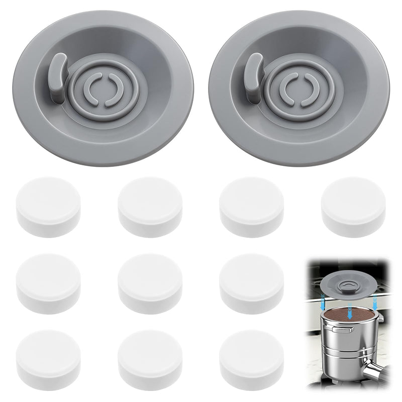 2 Pcs Espresso Cleaning Discs & 10 Pcs Cleaning Tablets Compatible with Ninja Luxe Cafe & Breville Espresso Machines, Espresso Backflush Disc Tablets for ES870XL/BES878BSS/BES880/BES840XL/BES810BSS