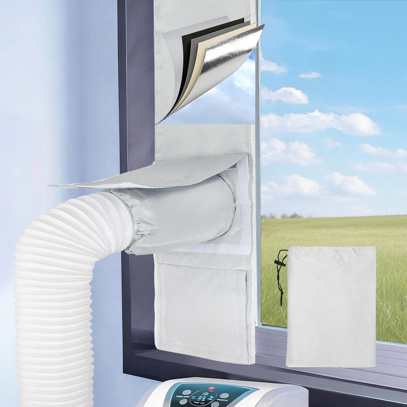 Window Seal Kit for Portable Air Conditioner Sliding Windows (11x64inch) 11x64" (28x162cm)