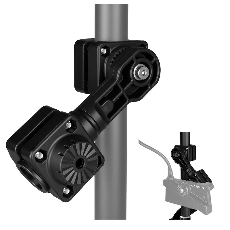 LiveScope Mount for LVS34 Transducer, 0 Degree Pole Mount Compatible with Garmin LiveScope Plus LVS34, Trolling Motor with Quick Ratchet Perspective Adjustment, Replacement 010-13228-03 For Garmin LVS34