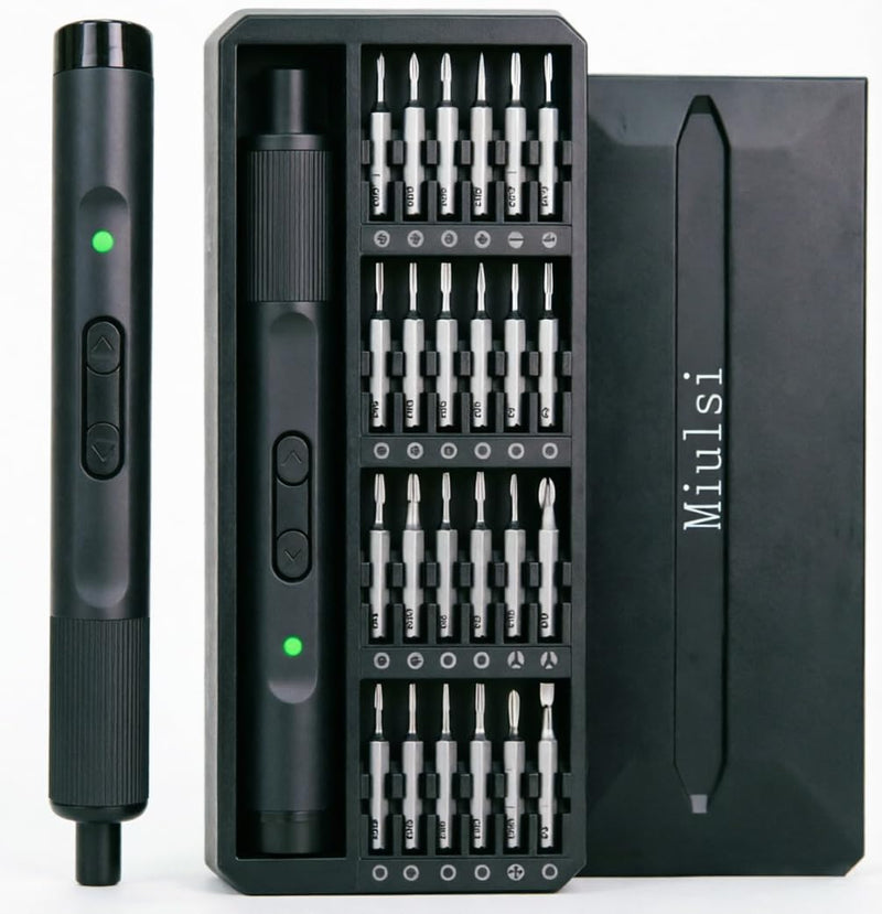 Mini Electric Screwdriver Set, 26-in-1 Rechargeable Electric Precision Screwdriver, Electronics Screwdriver Set for PC, Phone, Laptop, Camera & Electronics Repair