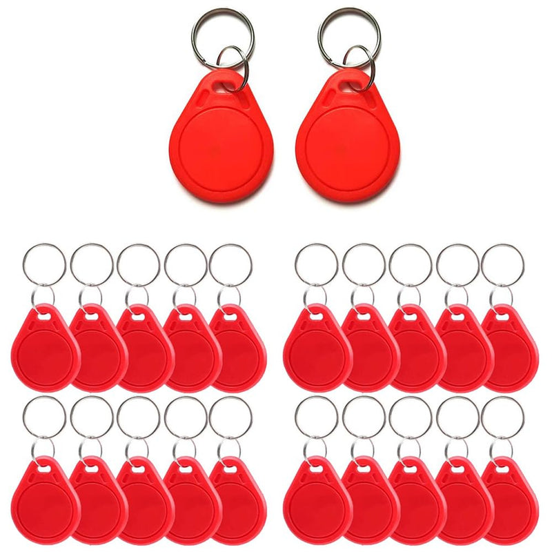 UID Writable Rewritable Clone IC Smart Keychain, 13.56 MHz Compatible with MIFARE Classic 1K, RFID Blank Tag for Access Control Key Tag Rewritable (100) 100