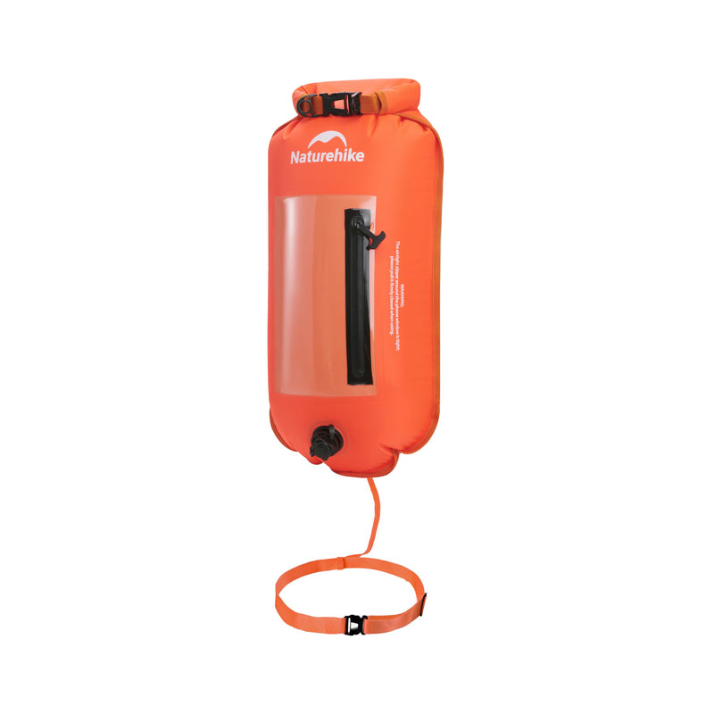 Naturehike 18L Waterproof Dry bags-Roll Top Waterproof Swimming Buoy with Waterproof Phone Compartment, Outdoor Bags Keep Gear Dry for Hiking, Kayaking, Camping, Swimming, Boating（Orange） Orange