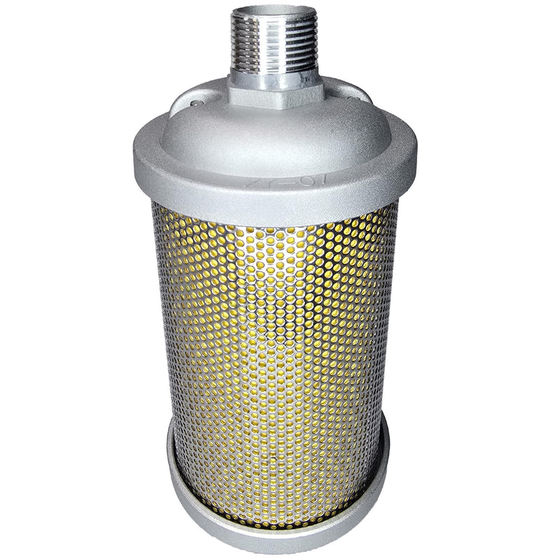 Industrial Air Compressor Muffler, NPT Threaded, Single Chamber 145 PSI, Replacement Part for Compressor Dryers, Compressed Air Equipment and Pneumatic Systems (XY-07 3/4") XY-07 3/4"