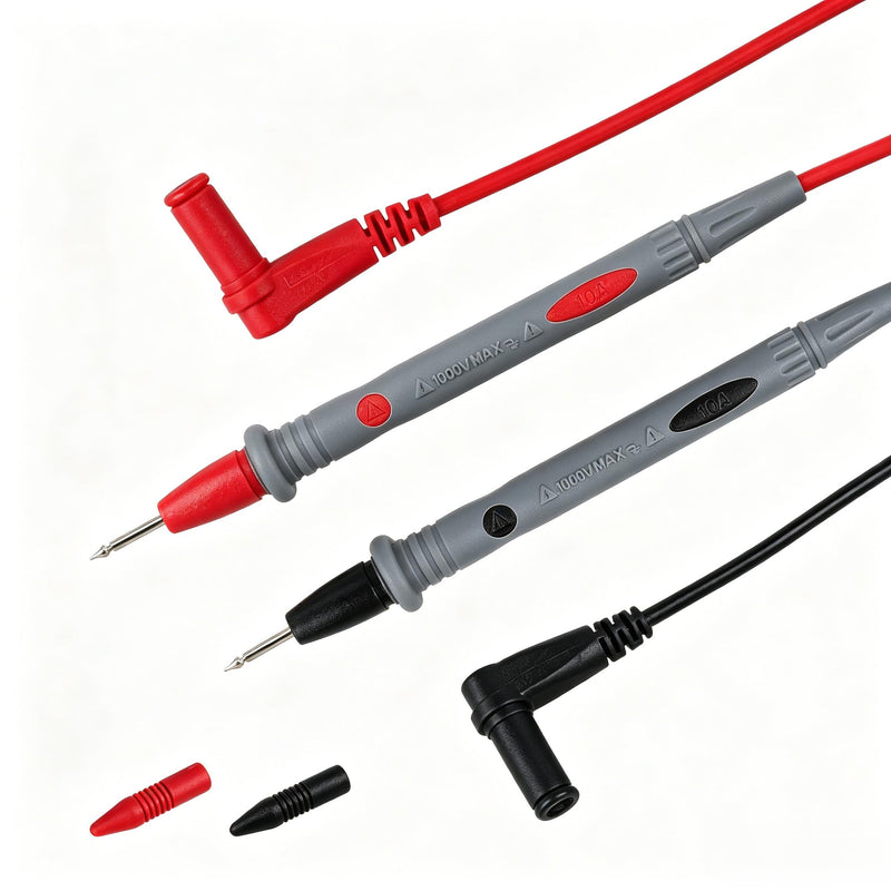 Test Lead Set TL175E with Twist Guard Double Insulated Silicone for Fluke，with Removable 4mm Lantern Tips, 2mm Diameter Probe Tips