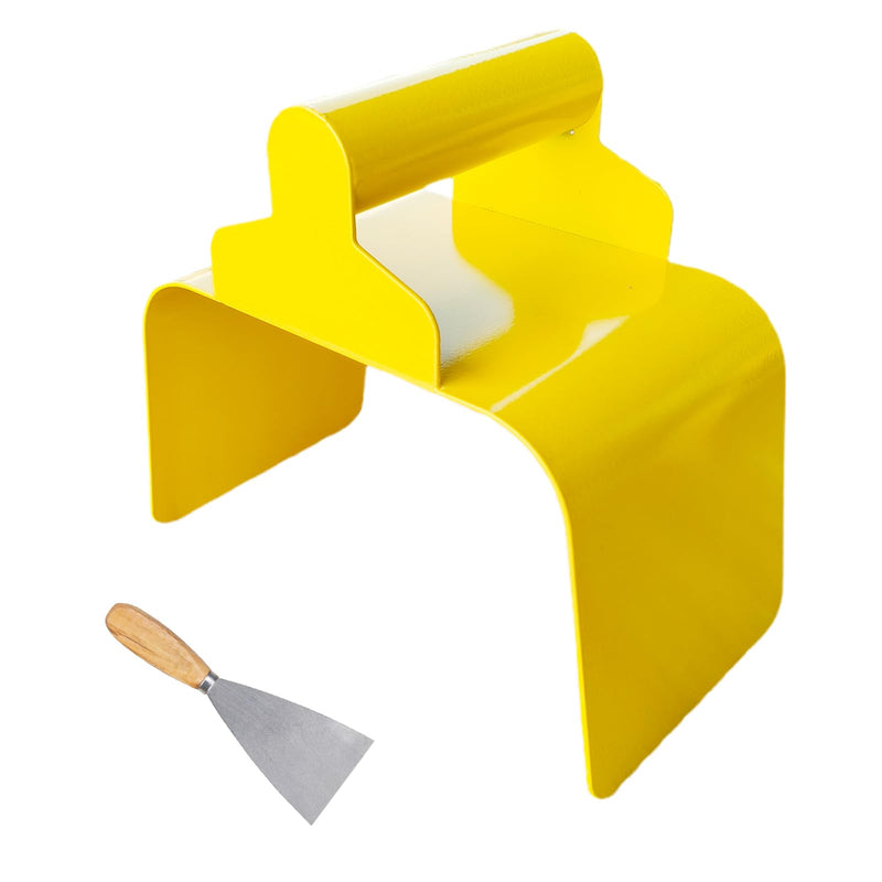Concrete Curb Trowel, Garden Edging Curb Trowel Concrete Tool, Concrete Curb Trowel Edger, Landscape Curb Trowel with Putty Knife (Rectangle) Rectangle