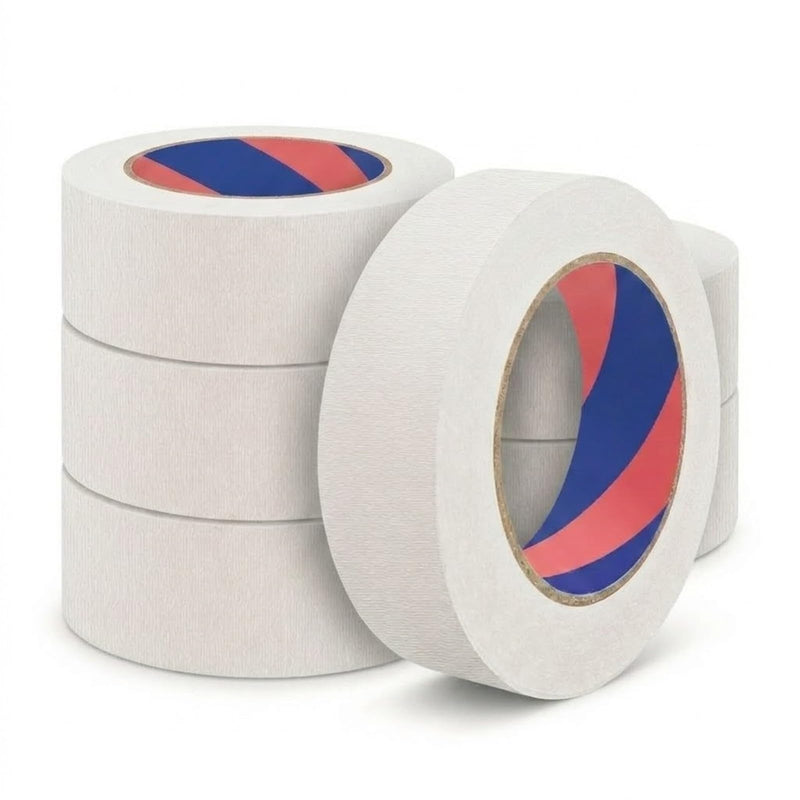 Painters Tape, 1 inch x 55 Yards x 6 Rolls White Painters Masking Tape for Indoor and Outdoor Use, Medium Adhesive Paint Tape for DIY Crafts, Arts, Painting, Easy Removal 6 Roll x 1 Inch