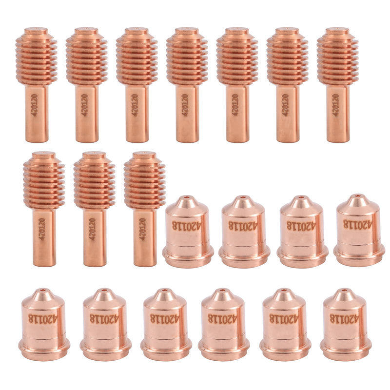 10pcs 420120 Electrode 10Pcs 420118 Nozzle Tips Fit PMX 30XP | Plasma Cutting Torch Consumables