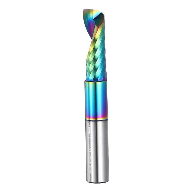 PATIKIL 10mm Shank Downcut Spiral Router Bit, 10mm Cutting Diameter, 30mm Cutting Depth, Single Flute Tungsten Carbide End Mills Cutter for Woodwork Cut, Carving 10mm Shank x 10mm D x 30mm CL