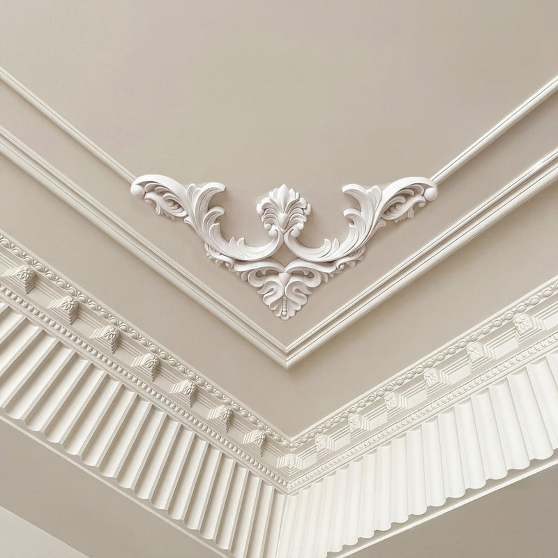 4 Pcs Ceiling Molding Kit, Corners Murals Trim French Style Accent