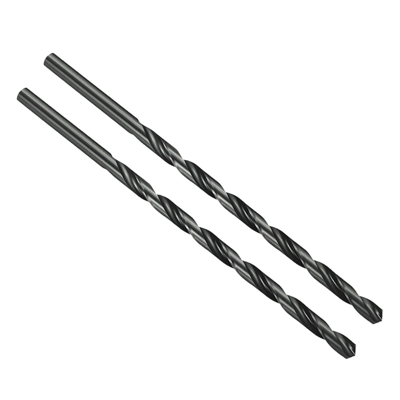 PATIKIL 10mm Extra Long Drill Bit, Length Straight Shank M2 High-Speed Steel 135° Nitriding Black for Stainless Steel Hard Metal 2