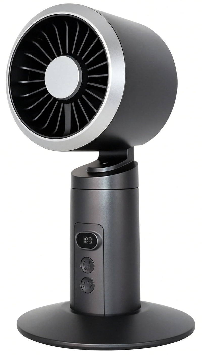 Rechargeable Oscillating Desk Fan, Cordless Battery Operated Table Fan with Strong Airflow, 5 Speeds, LED Display, 20dB Super Quiet Portable Fan for Bedroom, Office, Nightstand