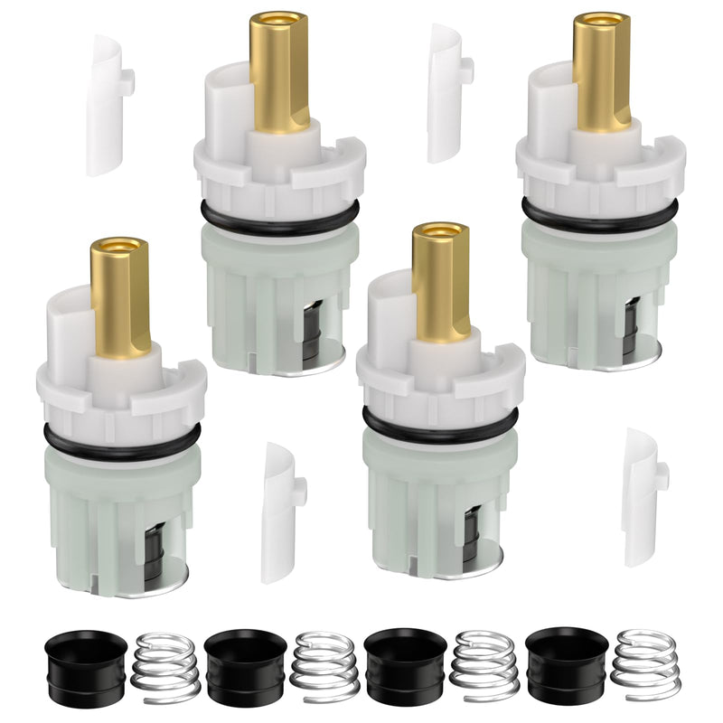 RP25513 Faucet Stem Replacement for Delta two handle Faucet Repair Kit Includes RP24096 Cartridge RP4993 Seat and Spring RP24097 Turn stop1/4, 4 pack