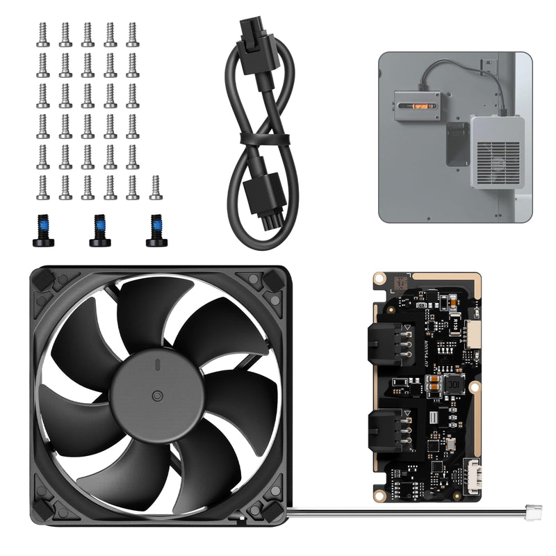 Original External Exhaust Fan Kit Compatible with Bambu Lab P2S with AMS,Active Ventilation 3D Printer Exhaust System for ABS,ASA,Nylon Filament,3D Printer Accessories Advanced Air Ventilation