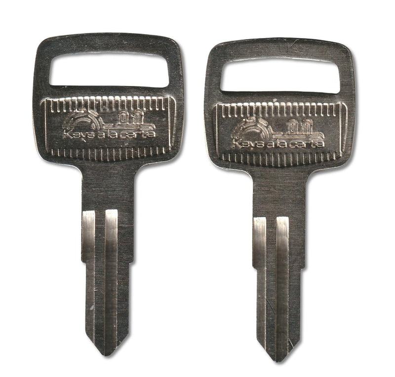 827 Pair (2) Replacement Keys – Cut to Code on YH52 Blank for Mercury Marine Boat Locks | KEYSALACARTE