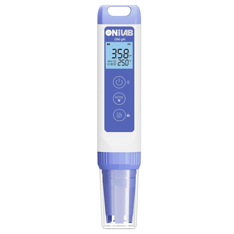 ONiLAB Digital pH Meter,0.01pH High Accuracy Pen Type pH Tester Kit,Waterproof, Auto Temperature Compensation, Easy Calibration,Replaceable Probe