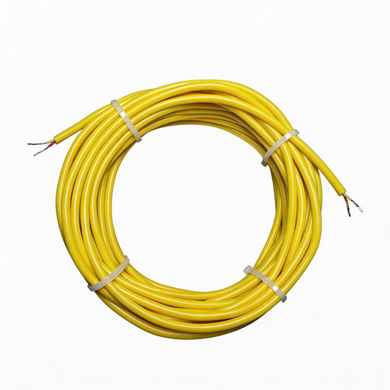 K Type Thermocouple Wire 10-Yard Yellow Flexible Silicone Thermocouple Wire | Temperature Range: -50°F to 2000°F