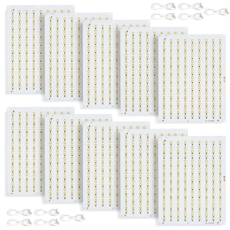Sabary 10 Pcs CMYK Lithophane LED Backlight Board Kit Compatible with Bambu Lab P1/x1/a1 Multiple Models 3D Printer Light Photo Model DIY Board with USB Cable Upgraded Beads 5v Type-c Powered