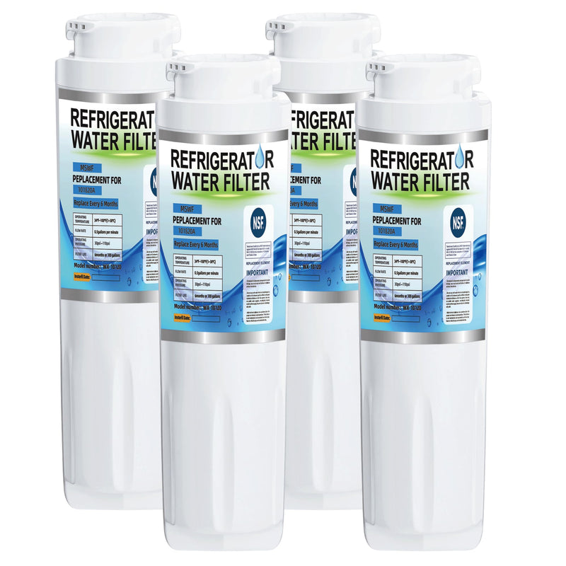 MSWF Water Filter Replacement for GE MSWF 101820A 101821B RWF1500A,4 Pack 4
