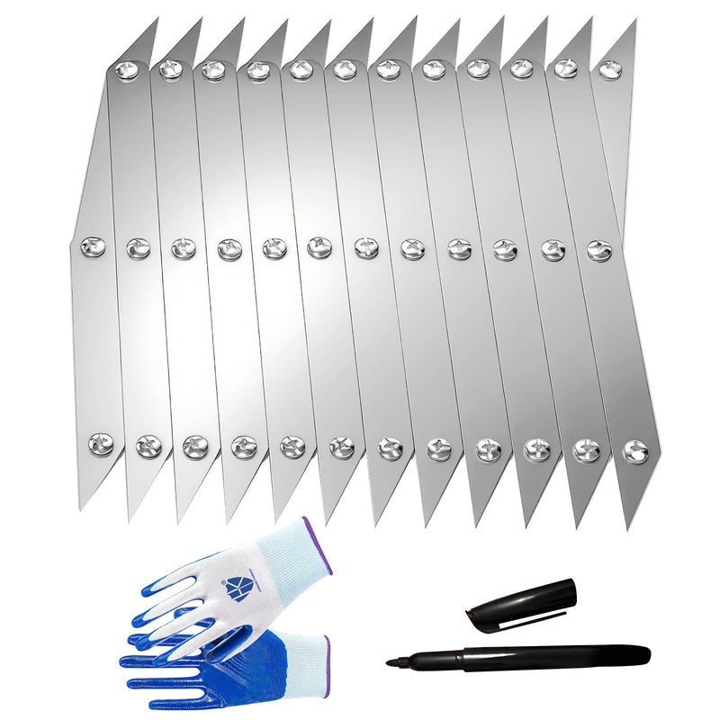 Center Finder – Precision Measuring Tool for Woodworking, Welding & DIY Projects (Silver 12 Point)-L4