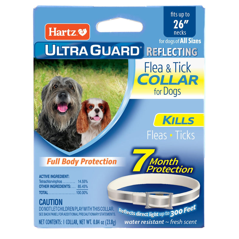 UltraGuard Reflecting Flea & Tick Collar for Dogs & Puppies, fits up to 26 inch Necks, 1 Count